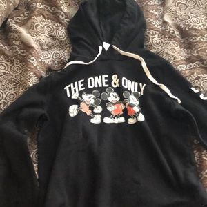 mickey mouse cropped hoodie